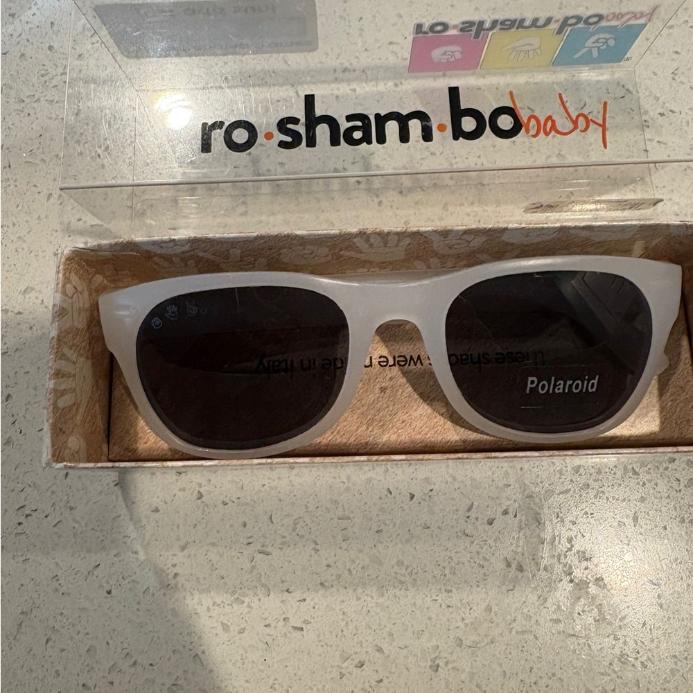New Ro•Sham•Bo Baby White Sunglasses